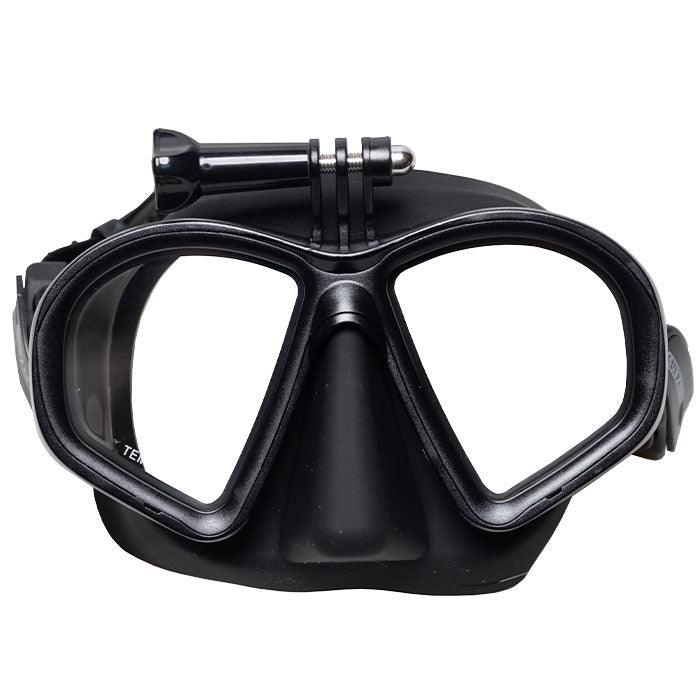 Subzero dykkermaske med mount til go-pro kamera. Beregnet til uv-jagt og dykning